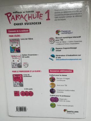 Libro y cuadernillo de francés 1 ESO