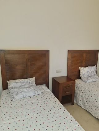 roble cabecero individual