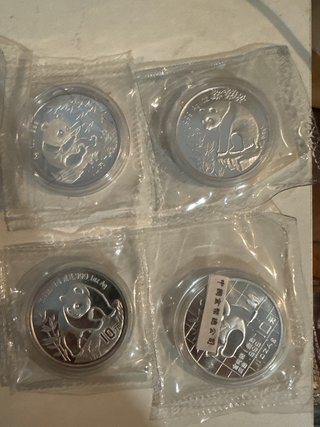 Moneda 1 onza panda plata 2005 sellado