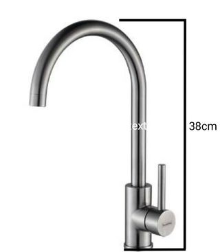 Fregadero inox caño alto