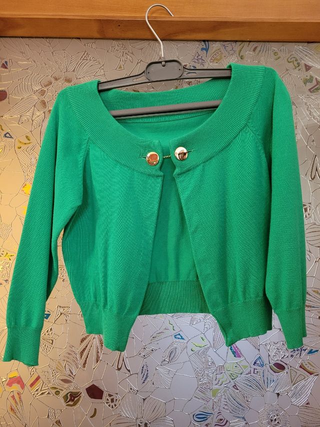 Chaqueta punto verde