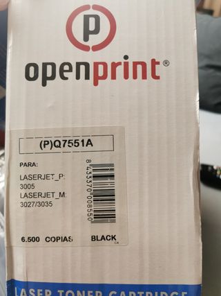 TONER NUEVO Q7551A precintado LaserJet 3005 3027