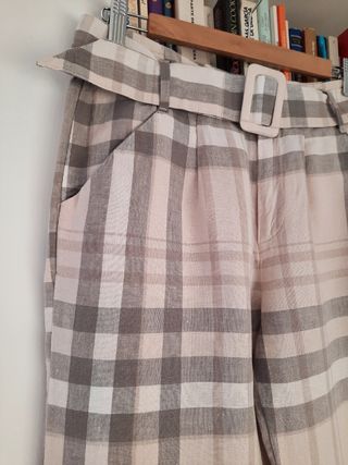 Pantalones de lino Mango