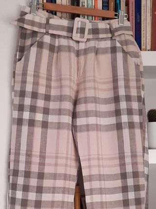 Pantalones de lino Mango