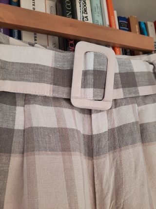 Pantalones de lino Mango