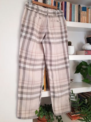 Pantalones de lino Mango