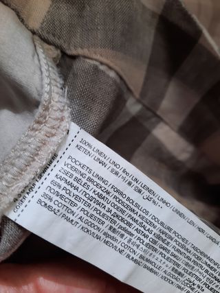 Pantalones de lino Mango
