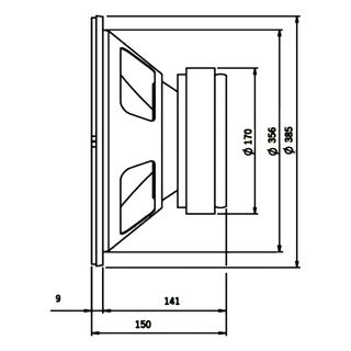 SUBWOOFER DE 15" A 4 OHMIOS NUEVO.