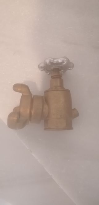 Manguera CI de caucho, lanza y válvula de bronce