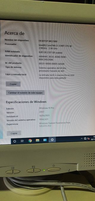 ordenador HP  8 gb de ram