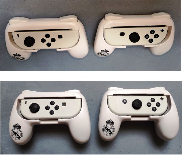 Pair Joycon white + grips