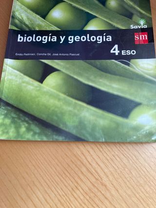 Libro de biología y geología de 4 eso