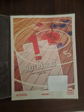 Libros 1 ESO Matemáticas, Anaya