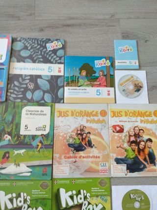 libros texto 5° primaria