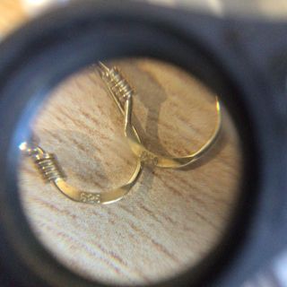 Pendientes plata oro perlas cultivadas