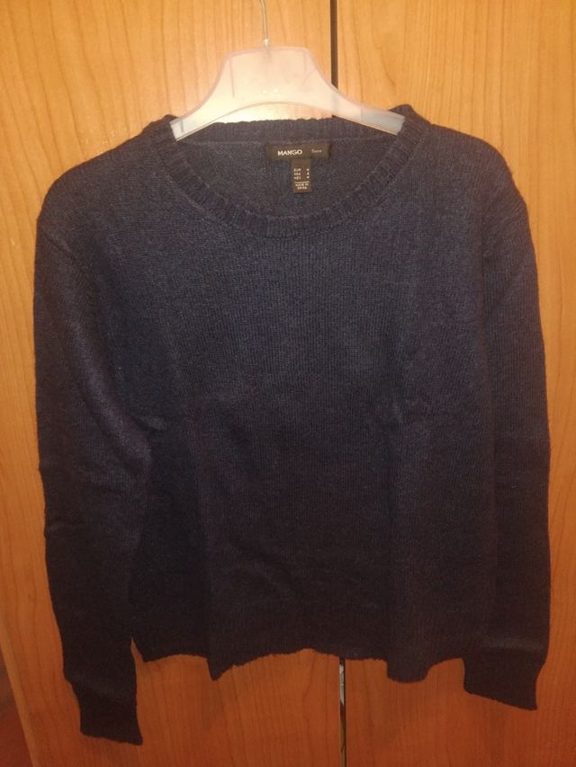 Jersey azul marino de Mango