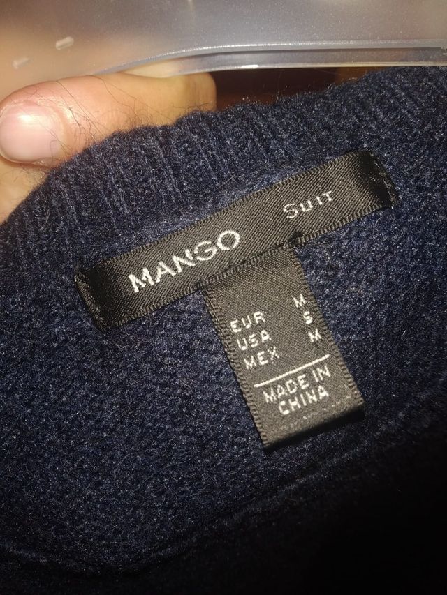 Jersey azul marino de Mango