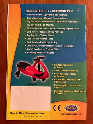 PlasmaCar Coche Correpasillos Azul - Auténtico