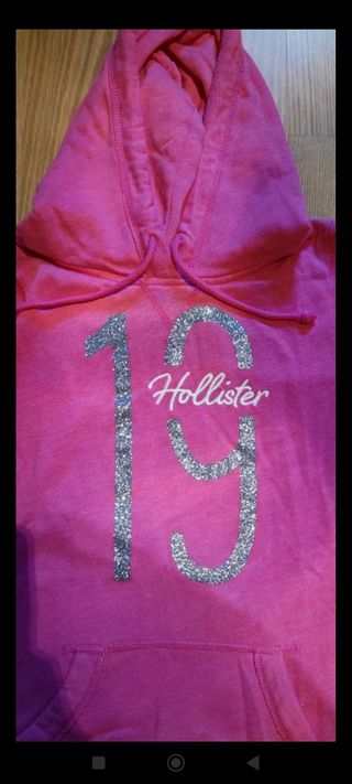 Sudadera fucsia Hollister