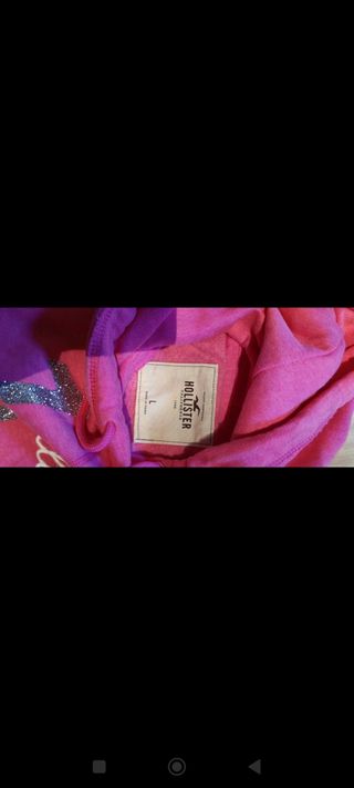 Sudadera fucsia Hollister