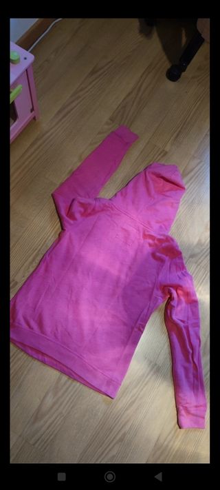 Sudadera fucsia Hollister