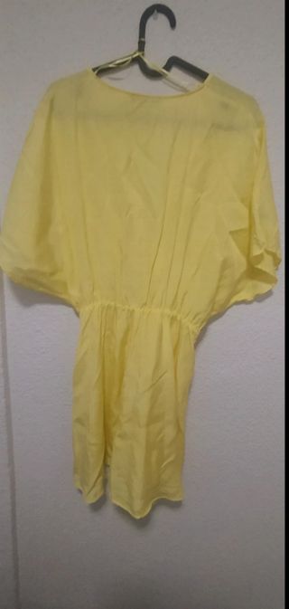 vestido amarillo zara