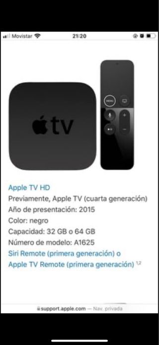 Apple TV 4ta generación