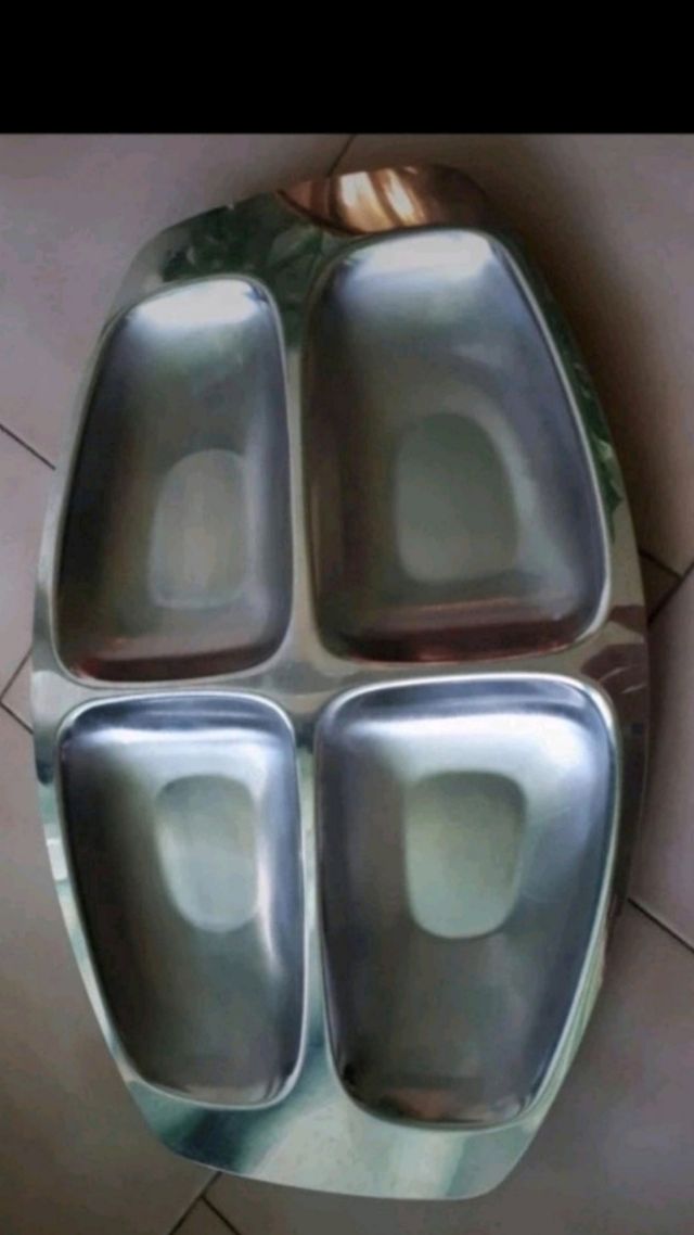 antipastiera Alessi vintage anni 80 acciaio inox