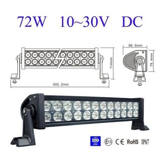 Barra led 4x4 forjada
