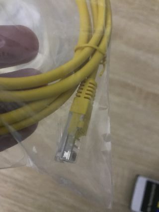 Lote de cables fibra óptica, dsl, puertos, tv…
