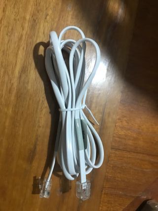 Lote de cables fibra óptica, dsl, puertos, tv…