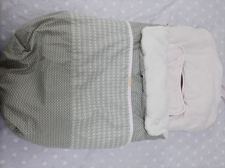 Saco Carrito tuctu rosa y gris