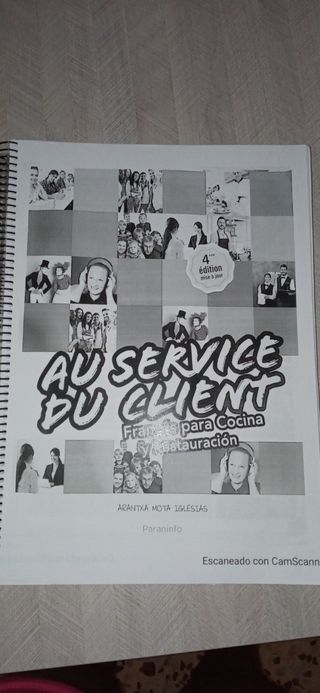 libro de francés para módulo de cocina