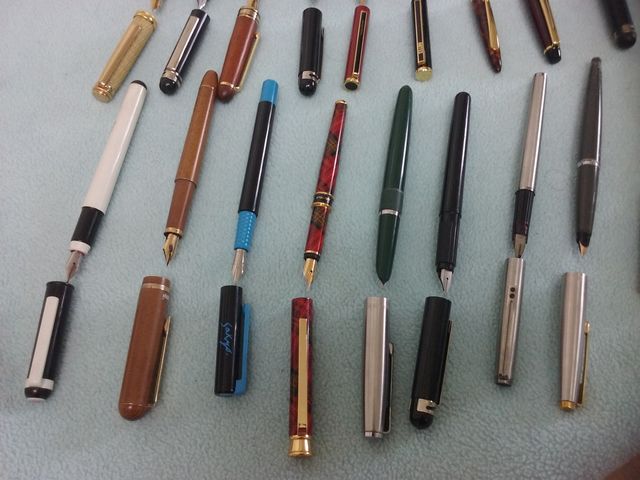 plumas estilograficas diferetes tipos  modelos,