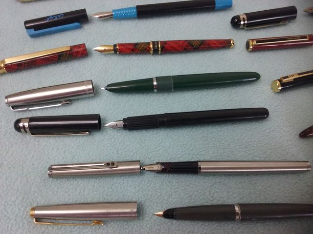 plumas estilograficas diferetes tipos  modelos,