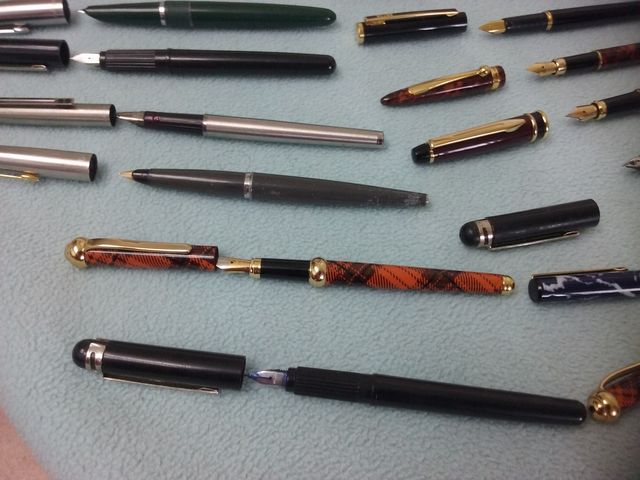 plumas estilograficas diferetes tipos  modelos,