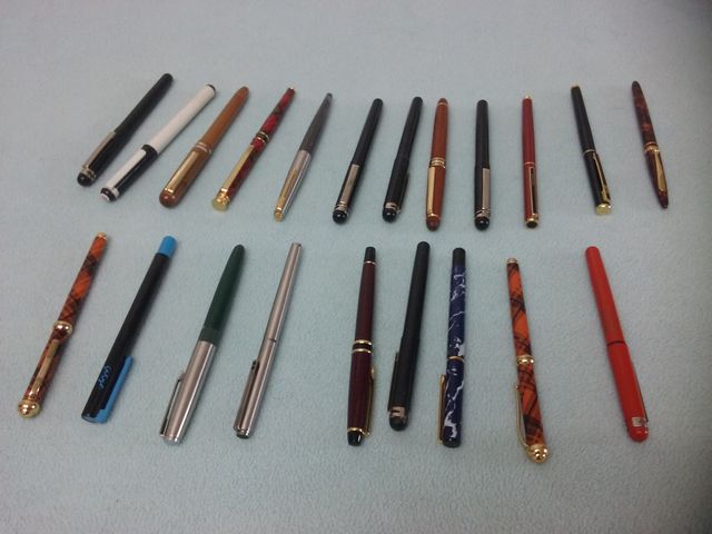 plumas estilograficas diferetes tipos  modelos,