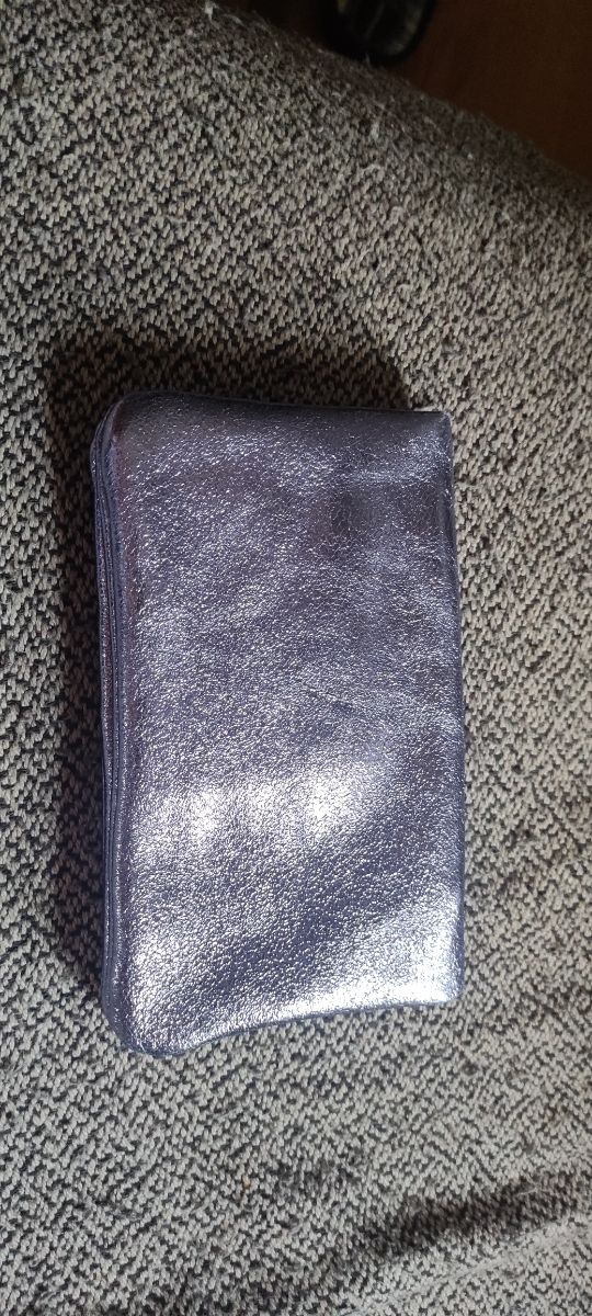 Cartera de piel glitter