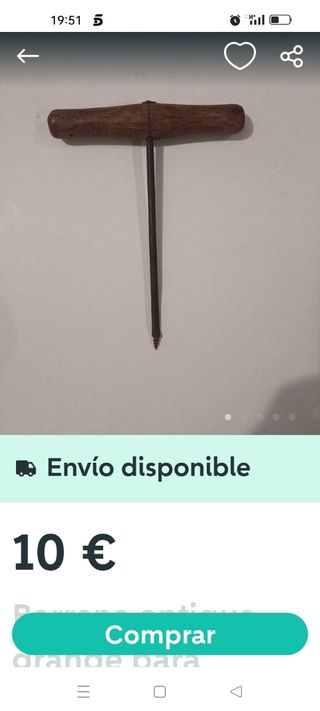 Botellero bronce