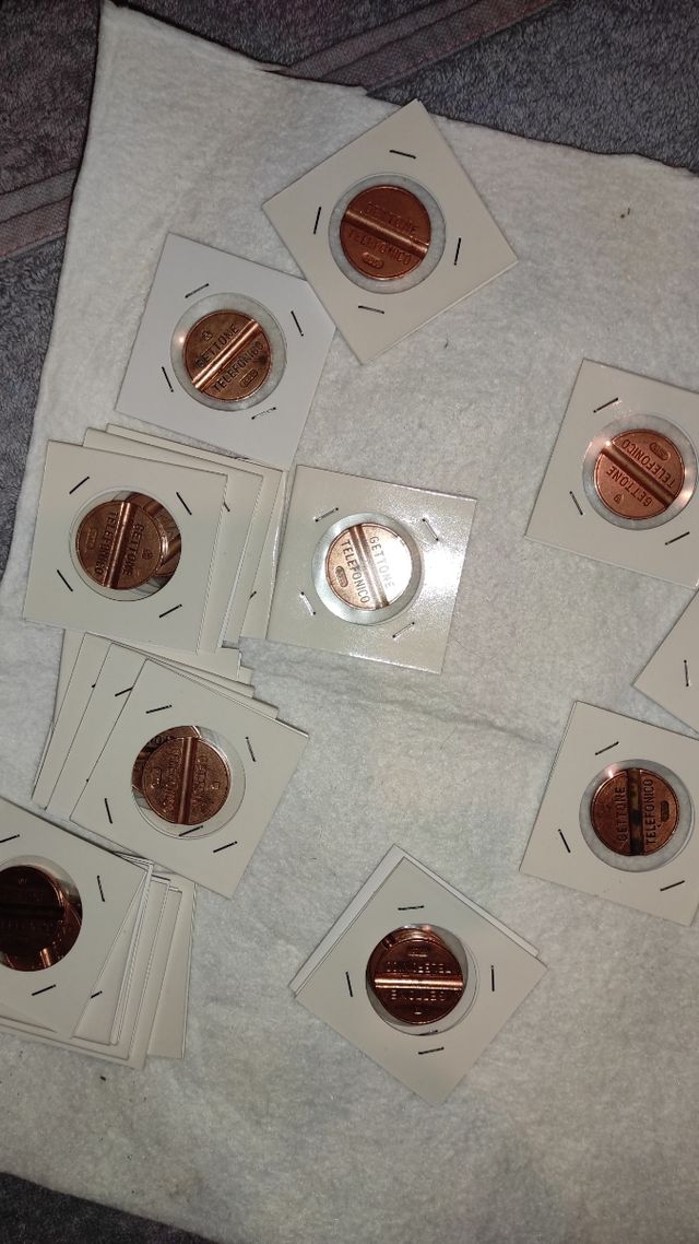 Lotto gettoni telefonici anni 70 Sip  italy (10)