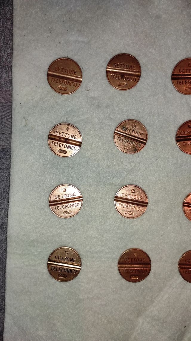 Lotto gettoni telefonici anni 70 Sip  italy (10)