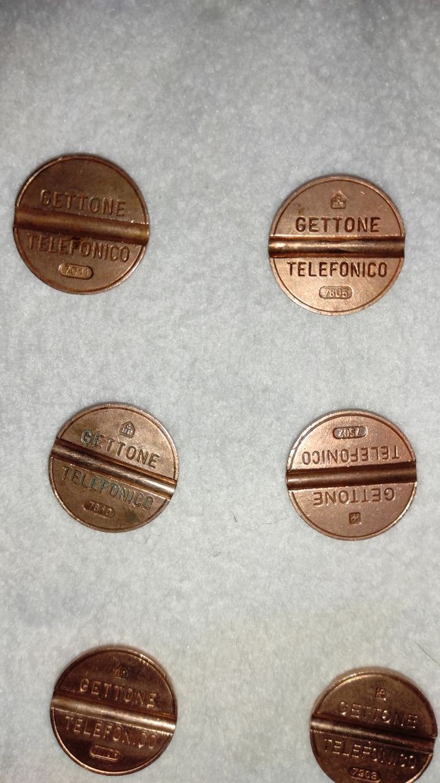 Lotto gettoni telefonici anni 70 Sip  italy (10)