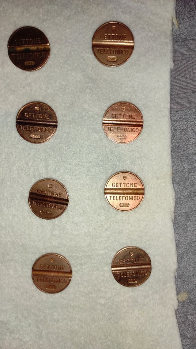 Lotto gettoni telefonici anni 70 Sip  italy (10)