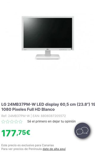 Pantalla LG ordenador 24"