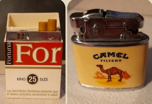 Dos encendedores de colección. Marcas tabaco.
