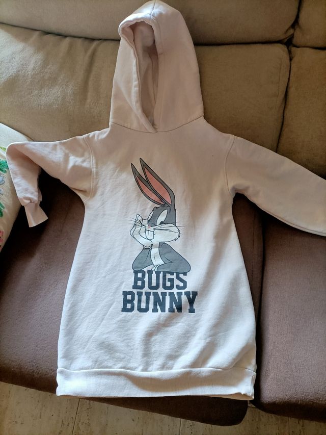 vestido sudadera Bugs Bunny, Zara talla 10