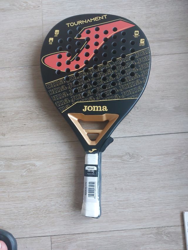 Joma pala pádel Tournament negro oro rojo