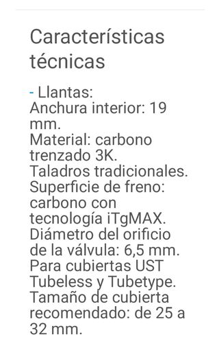 Llanta Carbono Aro Mavic Cosmic Pro
