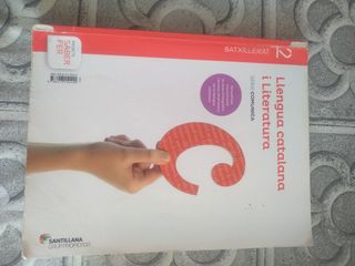 Libro bachillerato lengua catalana y literatura