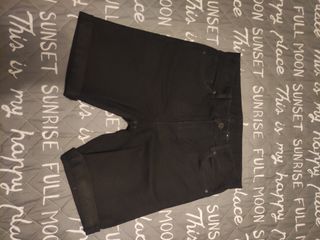 Short vaquero negro de chico